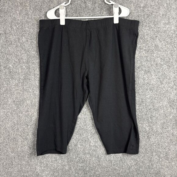 Coolibar Leggin Capri Pants Womens Size 2X Black Casual UPF 50+ Active Lounge - Picture 1 of 9